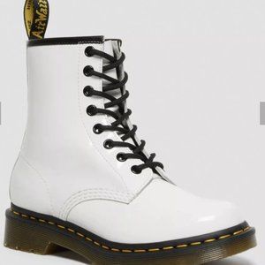 Dr. Martens Women's Patent Leather Lace Up Boots.